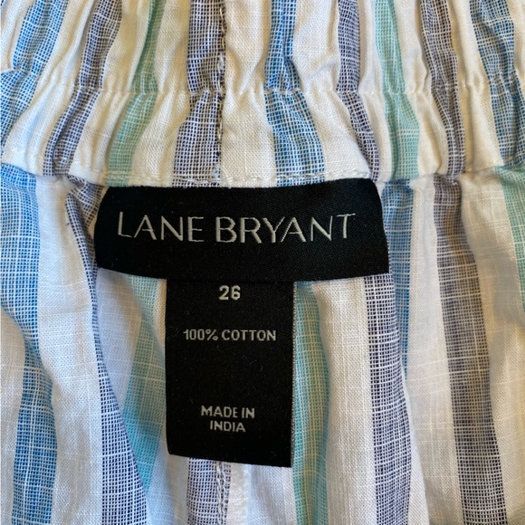 Lane bryant linen Capri. blue and gray. Size 26 - Picture 4 of 4